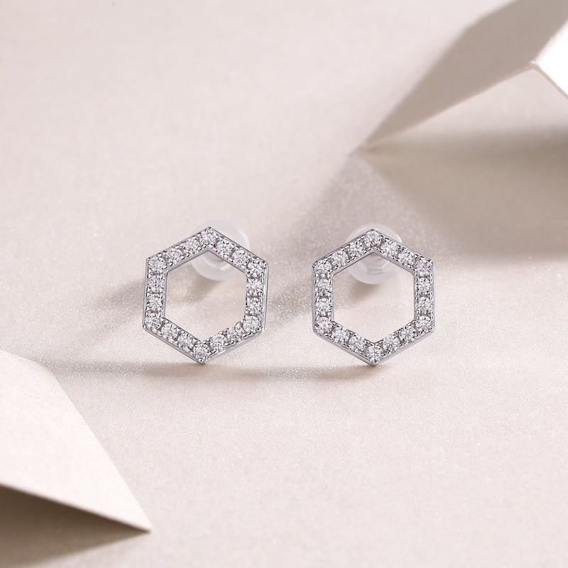 Empowering The Future - Fashionable, Trendy And Affordable Jewelry With Moissanite S925 Sterling Silver And Platinum-plated Stud Earrings