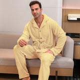 Conjunto de pijama de terciopelo para hombre 