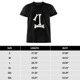 Bone Men's Pure Cotton T-shirt - Casual Round Neck, Slightly Elastic, Suitable For All Seasons Knitted Fabric, Classic Fit Adult Shirt, Pet Couple Shirt