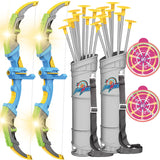 Bow & Arrow Toy Set, LED-lit Archery Toy,10 Suction Cup Arrows, Targets And Arrow Holders, Indoor And Outdoor Children's Toys Suitable For Boys And Girls.Logistics Is Randomly Sent By UPS,USPS,FEdex