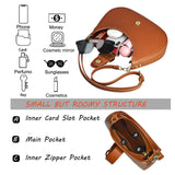 Fashion Los Angeles 0386 Series Women's Shoulder Bag Black Brown