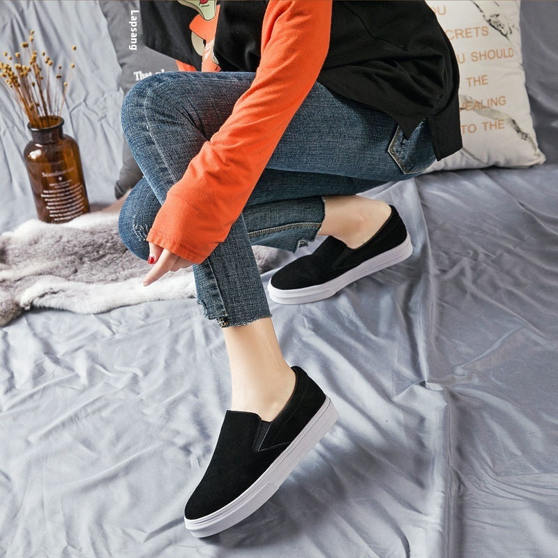 Women's Shoes Lightweight Non-slip Retro Loafers Slip-on Pumps