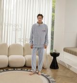 Conjunto de pijama de terciopelo para hombre 