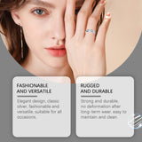 Hoexe Silver Dotted Diamond Ring Caring For Everyday Life, Comfortable To Wear, Sporty Rings For Men And Women