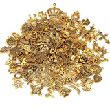 200Pcs Gold Charms Bulk Antique Gold Charms For Jewelry Making Charm Bracelet Necklace Earrings DIY Craft Making-Selling On Amazon Is Prohibited