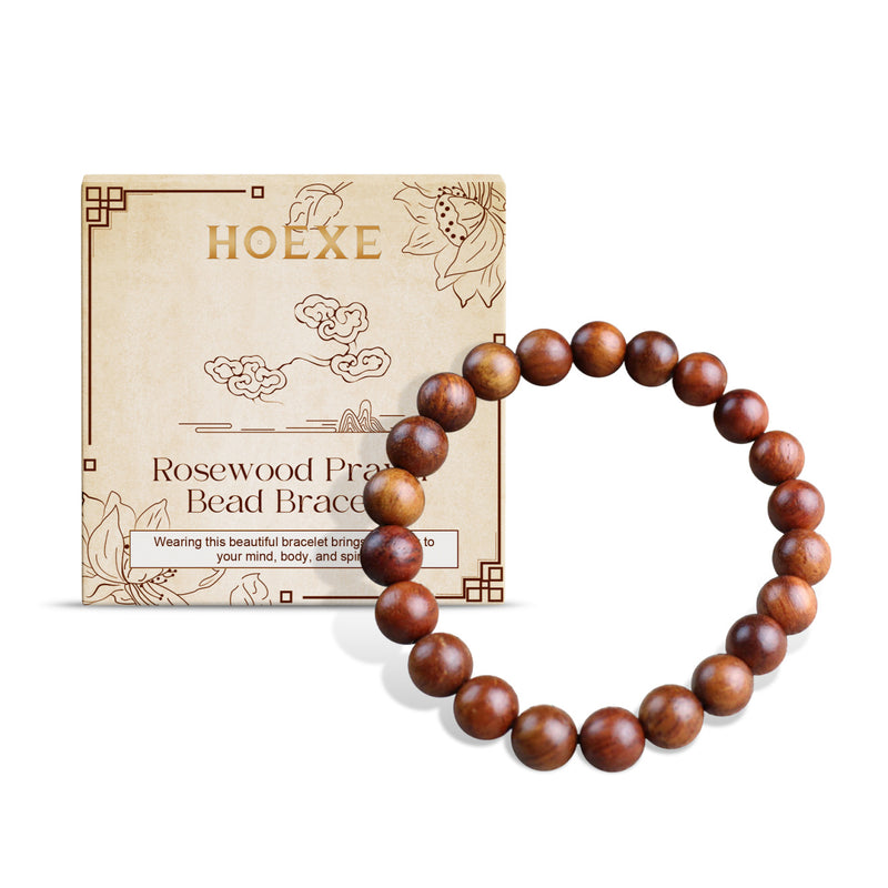 Hoexe Rosewood Bracelet Unisex Everyday Decoration With Rosewood Bracelet Beading