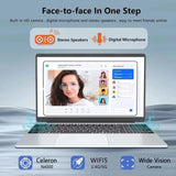 15.6" Windows 11 Pro Laptops Intel Celeron N4000 16GB RAM 1TB SSD Laptops Office Computer PC Fingerprint Unlock Notebook
