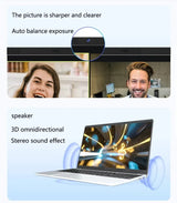 15.6" Windows 11 Pro Laptops Intel Celeron N4000 16GB RAM 1TB SSD Laptops Office Computer PC Fingerprint Unlock Notebook