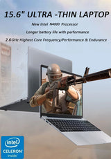 15.6" Windows 11 Pro Laptops Intel Celeron N4000 16GB RAM 1TB SSD Laptops Office Computer PC Fingerprint Unlock Notebook