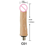 Fredorch Sex Machine Accessories 3XLR Connector Big Dildo Skin Color Dildo Vibrating Dildo Bendable Dildo Heated Dildo Vagina