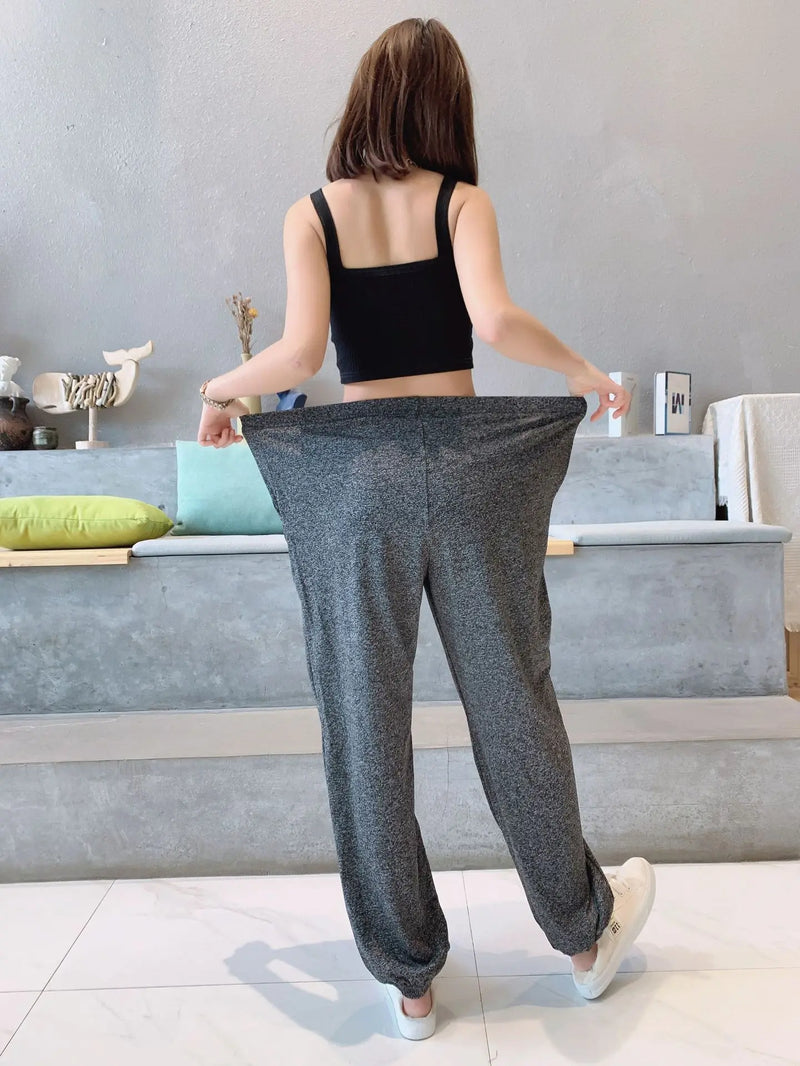 2XL-7XL брюки женские New Plus Fat Large Size Home Wear Wide Leg Sleep Trousers Spring Autumn Cotton Pants Female Pijama Mujer