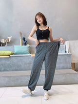 2XL-7XL брюки женские New Plus Fat Large Size Home Wear Wide Leg Sleep Trousers Spring Autumn Cotton Pants Female Pijama Mujer
