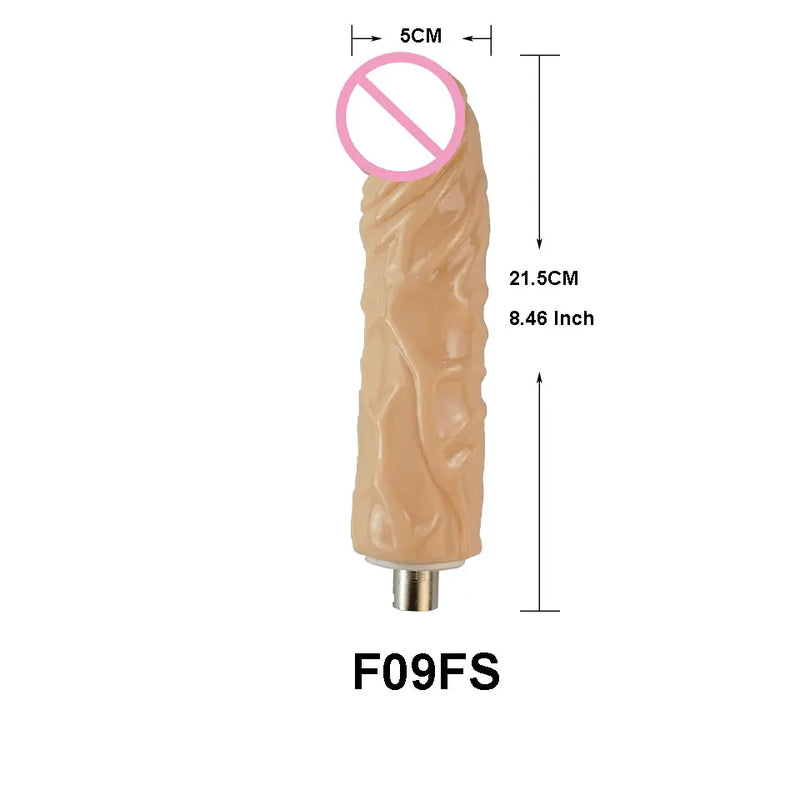 Fredorch Sex Machine Accessories 3XLR Connector Big Dildo Skin Color Dildo Vibrating Dildo Bendable Dildo Heated Dildo Vagina