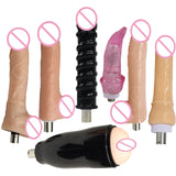 Fredorch Sex Machine Accessories 3XLR Connector Big Dildo Skin Color Dildo Vibrating Dildo Bendable Dildo Heated Dildo Vagina