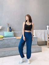 2XL-7XL брюки женские New Plus Fat Large Size Home Wear Wide Leg Sleep Trousers Spring Autumn Cotton Pants Female Pijama Mujer