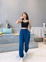 2XL-7XL брюки женские New Plus Fat Large Size Home Wear Wide Leg Sleep Trousers Spring Autumn Cotton Pants Female Pijama Mujer