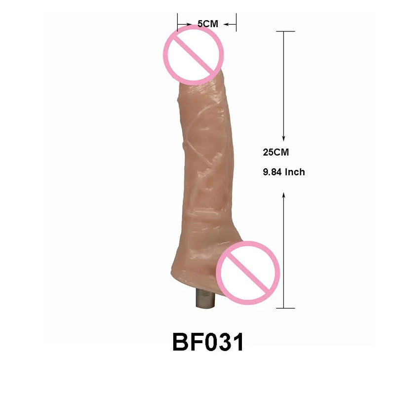 Fredorch Sex Machine Accessories 3XLR Connector Big Dildo Skin Color Dildo Vibrating Dildo Bendable Dildo Heated Dildo Vagina