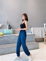 2XL-7XL брюки женские New Plus Fat Large Size Home Wear Wide Leg Sleep Trousers Spring Autumn Cotton Pants Female Pijama Mujer