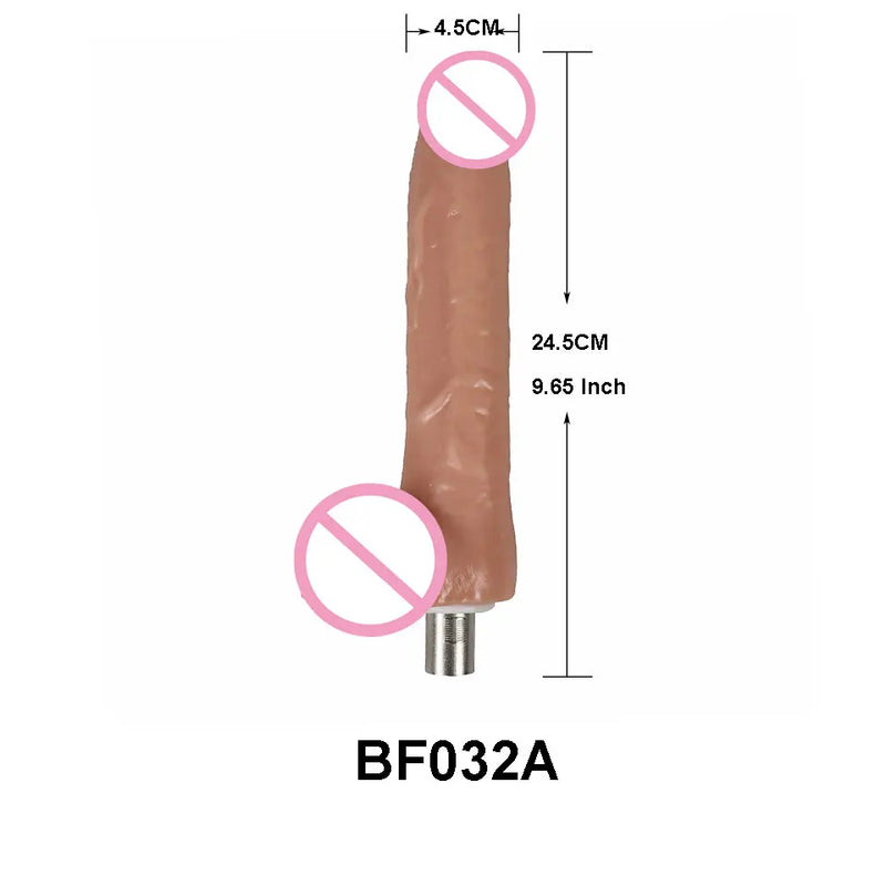 Fredorch Sex Machine Accessories 3XLR Connector Big Dildo Skin Color Dildo Vibrating Dildo Bendable Dildo Heated Dildo Vagina