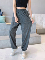 2XL-7XL брюки женские New Plus Fat Large Size Home Wear Wide Leg Sleep Trousers Spring Autumn Cotton Pants Female Pijama Mujer