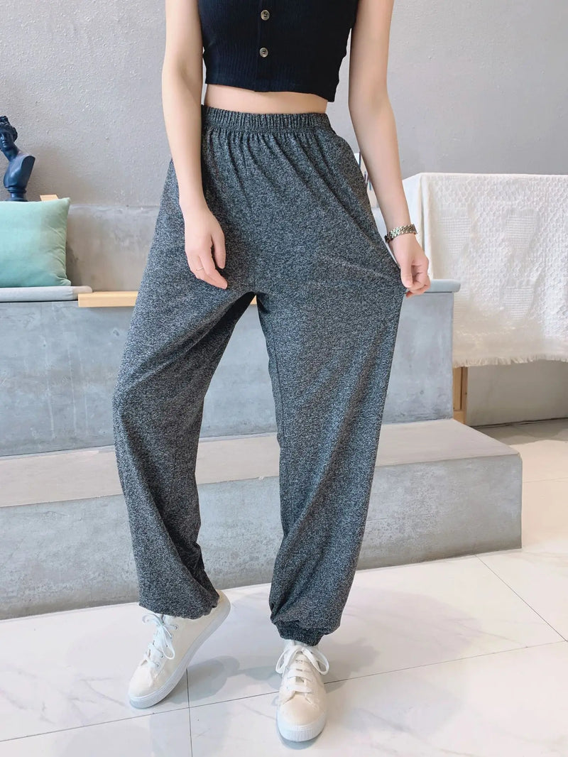 2XL-7XL брюки женские New Plus Fat Large Size Home Wear Wide Leg Sleep Trousers Spring Autumn Cotton Pants Female Pijama Mujer