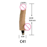 Fredorch Sex Machine Accessories 3XLR Connector Big Dildo Skin Color Dildo Vibrating Dildo Bendable Dildo Heated Dildo Vagina