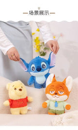 New MINISO Winnie the Pooh series stuffed plush toys, cute cartoon dolls, fun collectibles, perfect birthday gifts for kids.