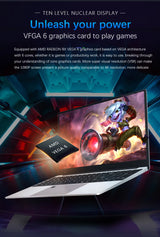 Ultrabook Laptop 15.6 inch AMD R7 4700U Backlit Keyboard Windows11 32GB DDR4 2TB Fingerprint Unlock Gaming Laptop Computer