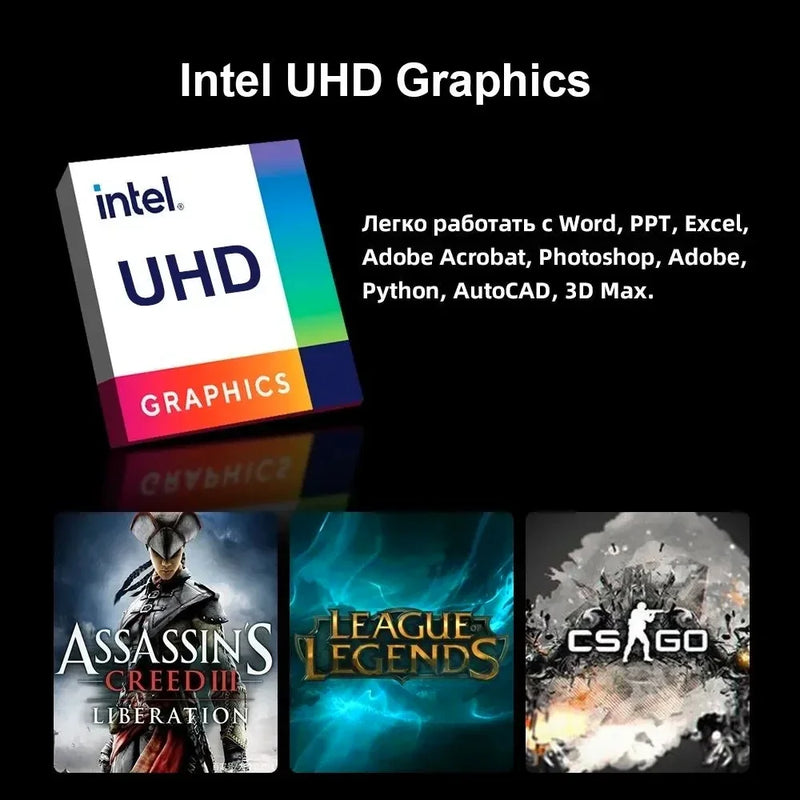 Portable Laptop 15.6inch Intel Celeron N5095 16GB RAM 1TB SSD DDR4 Windows 11 Pro Camera Fingerprint Backlit Keypad Computer PC