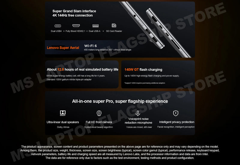 【2025 New】Lenovo Xiaoxin Pro 14 GT AI7-350/860M AI9-365/880M 32G+1TB 14inch 2.8K 120Hz OLED Screen