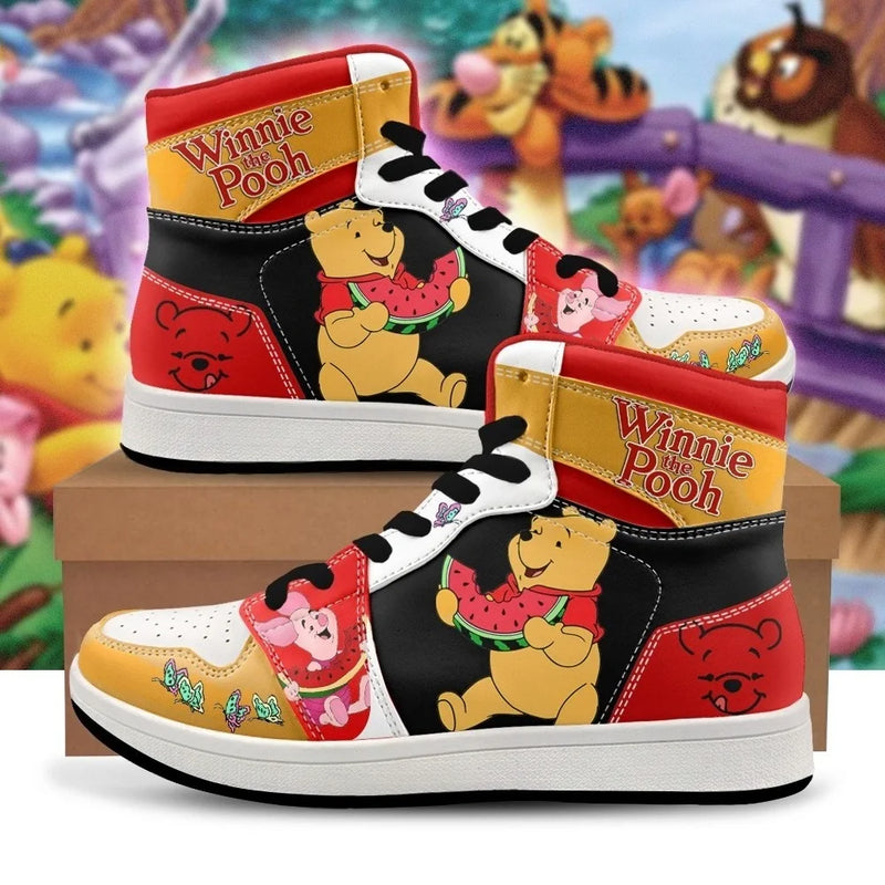 Shoes Winnie The Pooh 3D Print Sneakers Anime Cartoon Basketball Sports Casual Men's Shoes The Nightmare Before Christmas