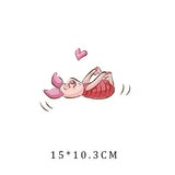 Miniso Co branded IP Winnie The Pooh Heat Transfer Clothes Stickers For Children Iron On Transfer Patches For Clothes Decor