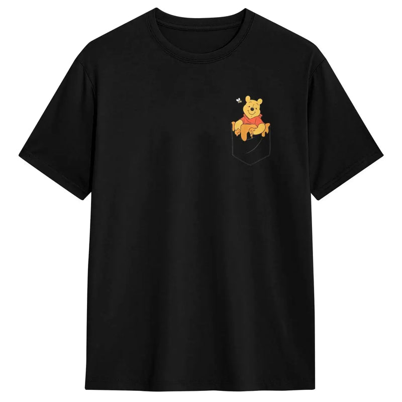 Winnie The Pooh Hunny In My Pocket T-Shirt Summer T Shirts 100 Cotton Harajuku Tee Shirt For Men's Short Sleeve Casual Clothing