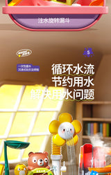 Children's kitchen toys electric fun water play water wash basin fishing dishwashing home role-playing baby early education toy