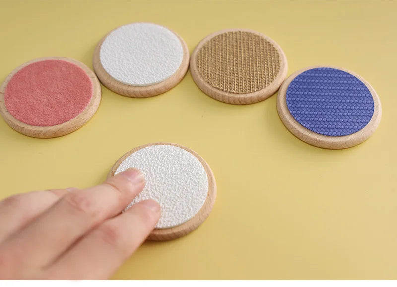 Children Montessori Sensory Toys Tactile Board Matching Game Tactile Classification Color Cognition Memory Training Kids Toys