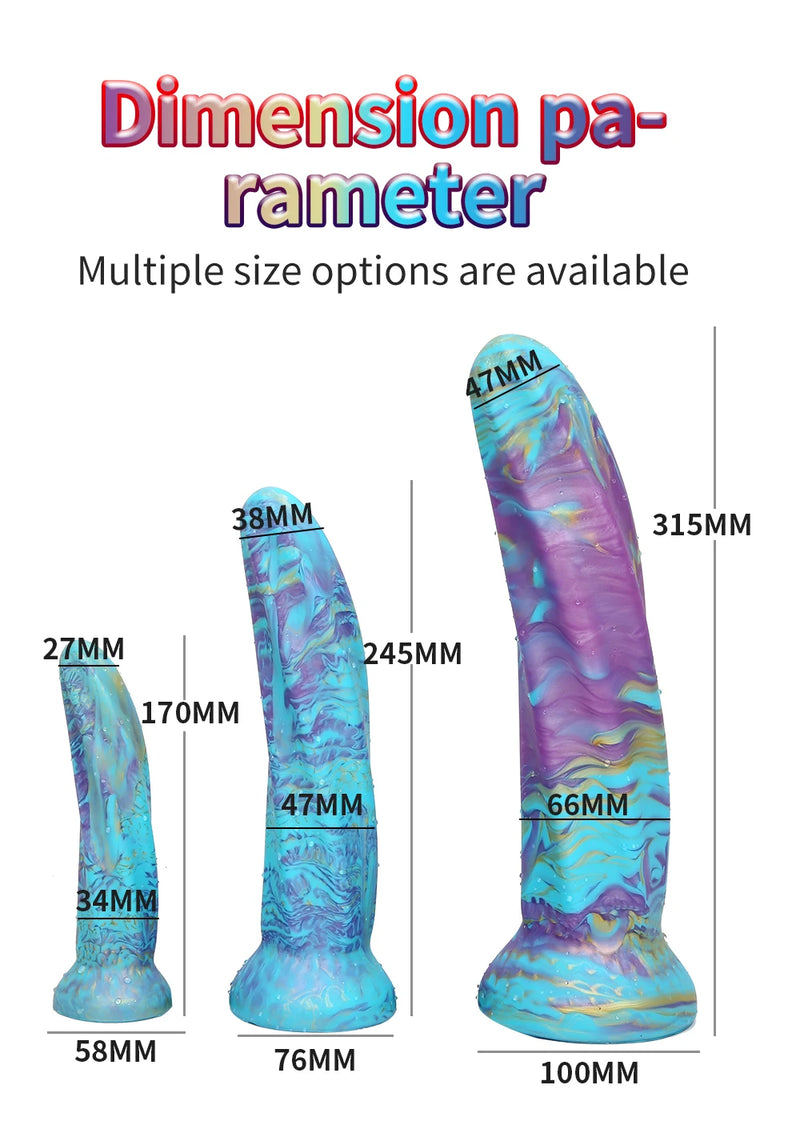 Silicone Realistic Dildo Luminous Monster Dildo Deep Anal Plug Explore Prostate Massage Anal Dildo Butt Plug Anal Toys Sexshop