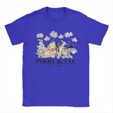 Winnie the Pooh Bear Friends EST 1926 T Shirts Men Cotton Male T-Shirt Round Neck Eeyore Tigger Piglet Tee Shirt merch Big Size