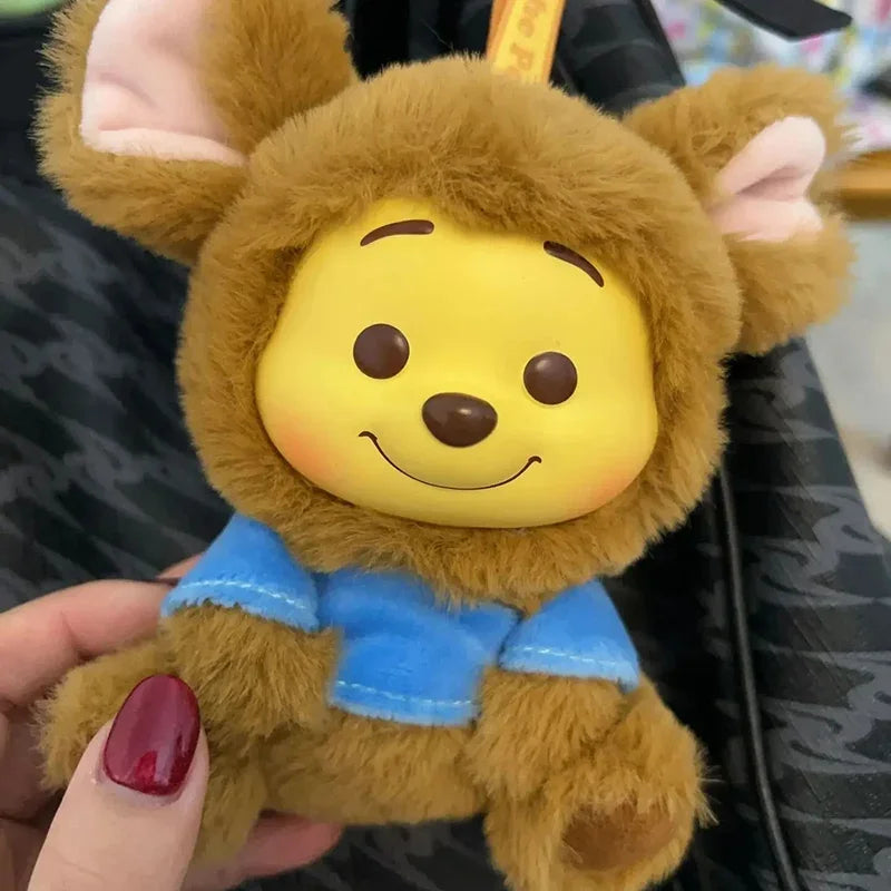 Winnie The Pooh Naughty Party Blind Box Desktop Collectible Plush Pendant Mystery Doll Toy for Girls Birthday Decoration Gift