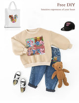 Children's Cartoon Winnie The Pooh Cute Winnie And His Friend Image Ironing Patches Transfer On The Clothes Garment Accessory