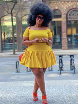 5xl Plus Size Women Clothing Wholesale Summer Outfits Crop Tops and Pleated Skirt Tracksuit Sweet Dress Suits Dropshipping