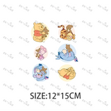 Children's Cartoon Winnie The Pooh Cute Winnie And His Friend Image Ironing Patches Transfer On The Clothes Garment Accessory