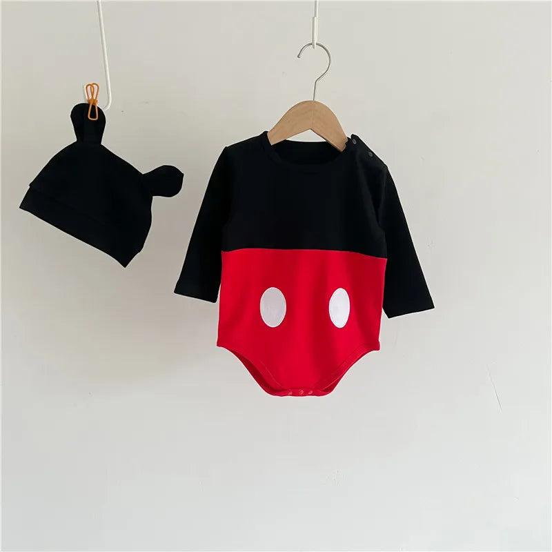 Winnie The Pooh Bear Baby Bodysuit Newborn Long Sleeve Romper Toddler Boys Girls Jumpsuit Clothes K3529