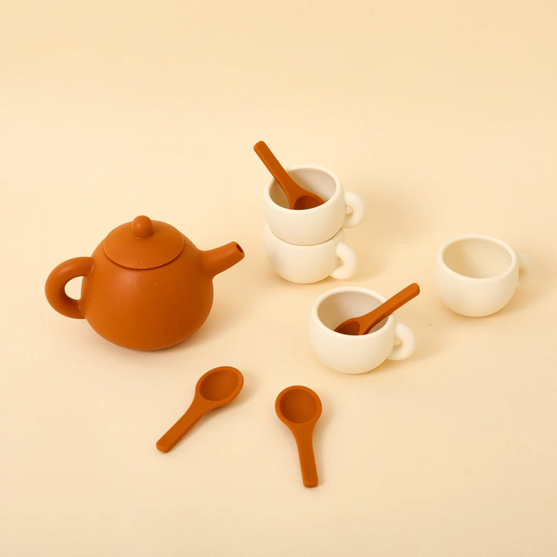 Wooden Afternoon Tea Set Toys,Early Educational Toys for Toddlers,Kitchen Accessories Afternoon Tea Party Food Play Girls Toys