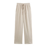 2024 Autumn Women Casual Blazer Coat Pants Set Long Sleeve Double Breasted Blazer + Wide Leg Trousers Lady Office Outfit