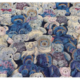 Blue Winnie The Pooh Jacquard Fabric Ins Wind Thickened Cartoon Stiff Silhouette Spring Autumn Coat Three Dimensional Book Cloth