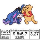 Cartoon Cute Bear Winnie the Pooh Patch For DIY Sew on Child Clothe Ironing Patches Jeans Embroidered Applique Wholesale