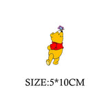 Winnie the Pooh Bear Cartoon Patches for Clothes Heat Transfer Thermal Stickers DIY Kids T shirt Iron on for Women Appliqued