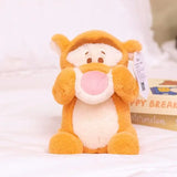 New MINISO Winnie the Pooh series stuffed plush toys, cute cartoon dolls, fun collectibles, perfect birthday gifts for kids.