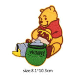 Cartoon Winnie the Pooh Patch Embroidered Iron on Lovely Embroidered Cloth Patches  DIY Garment Decoration Cloth