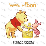Children's Cartoon Winnie The Pooh Cute Winnie And His Friend Image Ironing Patches Transfer On The Clothes Garment Accessory